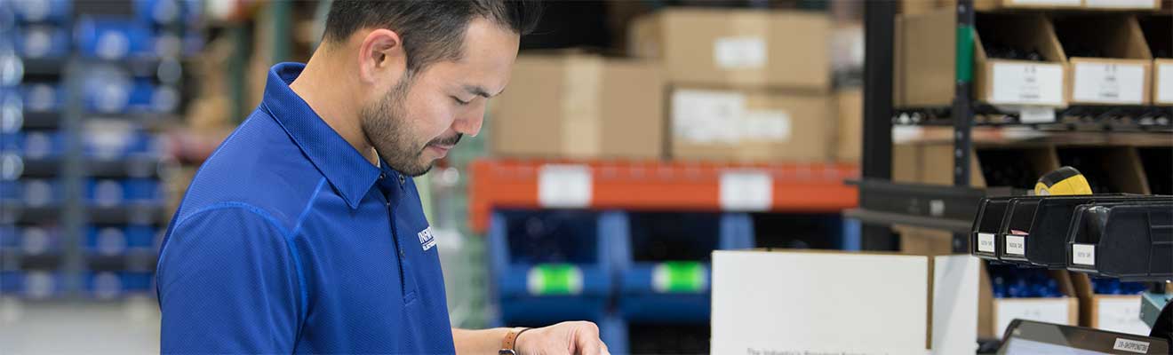 Pasternack's Buyer Resource Center - employee working in warehouse