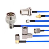 low profile right angle test cable 27 ghz