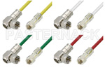 Type F Male 75 Ohm to Type F Male Right Angle 75 Ohm Cable Assemblies