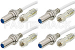 Type F Female 75 Ohm to Type F Male 75 Ohm Cable Assemblies