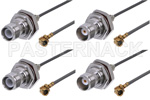 UMCX Plug Right Angle to TNC Female Cable Assemblies