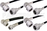 QN Male Right Angle to QN Male Cable Assemblies