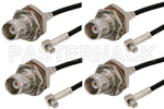 TNC Female to MCX Plug Right Angle Cable Assemblies