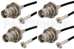 MCX Plug Right Angle to TNC Female Cable Assemblies