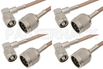Type N Male to TNC Male Right Angle Cable Assemblies