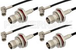 TNC Female to SMC Plug Right Angle Cable Assemblies