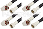 UHF Male to Type N Male Right Angle Cable Assemblies