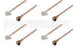 UMCX Plug Right Angle to MCX Plug Right Angle Cable Assemblies
