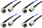N Male To N Male Right Angle RF Test Cables