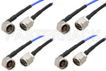 N Male to N Male Right Angle 18 GHz Cables