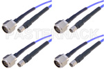 SMA Male to N Male 18 GHz Cables