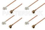 MCX Plug Right Angle to UMCX Plug Right Angle Cable Assemblies