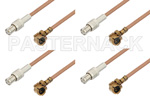 MCX Plug to UMCX Plug Right Angle Cable Assemblies