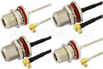 Type N Female to MCX Plug Right Angle Cable Assemblies