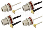 MCX Plug Right Angle to Type N Female Cable Assemblies