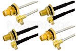 SMA Female to MCX Plug Right Angle Cable Assemblies