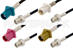 FAKRA PLUG to SMA FEMALE Cable Assemblies