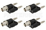 BNC to Banana Adapters Standard Polarity