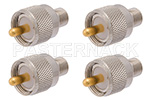 Type F 75 Ohm to UHF Adapters Standard Polarity