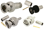 75 Ohm BNC Male Straight Connectors