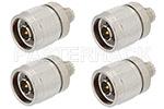 Type N to Mini UHF Adapters Standard Polarity
