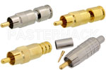 75 Ohm RCA Male Connectors