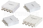 4 Way N Power Combiners