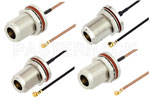 Type N Female to UMCX 2.5 Plug Cable Assemblies