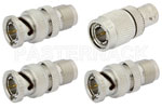TNC 75 Ohm to BNC 75 Ohm Adapters Standard Polarity