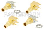 75 Ohm 1.0/2.3 Jack Right Angle Connectors