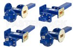 Waveguide Crossguide Coupler with Termination and Coax Adapter Assemblies WR-137
