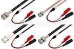 Alligator Clip to BNC Male Cable Assemblies