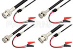 Mini Alligator Clip to BNC Male Cable Assemblies