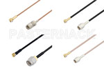 MMBX Plug Right Angle to SMA Male Cable Assemblies