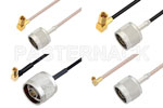 Type N Male to SSMC Plug Right Angle Cable Assemblies
