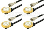 NMO Mount Sexless to Mini UHF Male Cable Assemblies