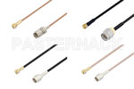 SMA Male to MMBX Plug Right Angle Cable Assemblies