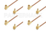 SSMC Jack Right Angle to SSMC Plug Right Angle Cable Assemblies