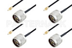 SSMC Jack to Type N Male Cable Assemblies