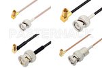 SSMC Plug Right Angle to BNC Male Cable Assemblies