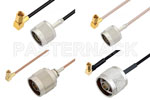 SSMC Plug Right Angle to Type N Male Cable Assemblies