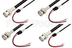 Trimmed Lead Sexless to BNC Male Cable Assemblies