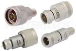 Type N to Type F 75 Ohm Adapters
