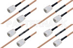 M39012/01-0503 to M39012/01-0503 Cable Assembly with M17/128-RG400 High-Reliability MIL-SPEC RF Series