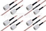 M39012/01-0503 to M39012/01-0503 Cable Assembly with M17/60-RG142 High-Reliability MIL-SPEC RF Series