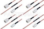 M39012/01-0503 to M39012/02-0503 Cable Assembly with M17/60-RG142 High-Reliability MIL-SPEC RF Series