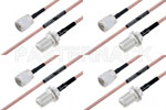 M39012/01-0503 to M39012/03-0503 Cable Assembly with M17/60-RG142 High-Reliability MIL-SPEC RF Series