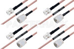 M39012/01-0503 to M39012/16-0014 Cable Assembly with M17/60-RG142 High-Reliability MIL-SPEC RF Series