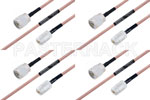 M39012/02-0503 to M39012/01-0503 Cable Assembly with M17/60-RG142 High-Reliability MIL-SPEC RF Series