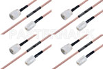 M39012/02-0503 to M39012/01-0503 Cable Assembly with M17/60-RG142 High-Reliability MIL-SPEC RF Series